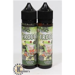 2 BOTTLES OF FROGGY VAPE JUICE 12MG NICOTINE 60ML