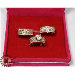 3PC FASHION CZ ENGAGEMENT SET
