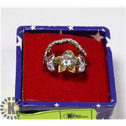 INFINITE ROMANCE 2PC FASHION CZ ENGAGEMENT SET SZ