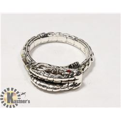 DRAGON RUBY ROUND BIKER RING