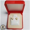 Image 3 : 14K YELLOW GOLD HEART SHAPE EARRINGS