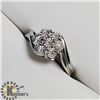 Image 2 : SILVER 7 DIAMOND   RING (~SIZE 7) (~WEIGHT 3.71G)