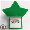 Image 3 : SILVER 7 DIAMOND   RING (~SIZE 7) (~WEIGHT 3.71G)