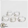 Image 1 : SILVER 5 SET OF ADJUSTABLE RINGS