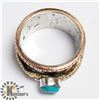 Image 3 : SILVER TURQUOISE SPINNABLE RING
