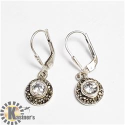 SILVER CUBIC ZIRCONIA EARRINGS