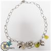 Image 2 : SILVER GENUINE GEMSTONE 18" 18.62G NECKLACE
