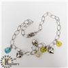 Image 3 : SILVER GENUINE GEMSTONE 18" 18.62G NECKLACE