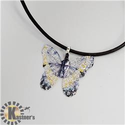 657_3NATURAL LEAF 18" NECKLACE