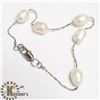 Image 1 : SILVER FRESH WATER PEARL 7.5" BRACELET