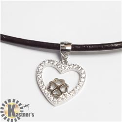 SILVER CZ 18" NECKLACE