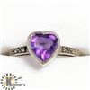Image 1 : SILVER AMETHYST RING (~SIZE 8)