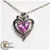 Image 1 : SILVER SIMULATION ALEXANDRITE 20" NECKLACE