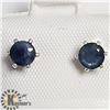 Image 1 : SILVER SAPPHIRE (0.63CT) EARRINGS, MADE IN CANADA