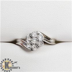 SILVER 7 DIAMOND RING