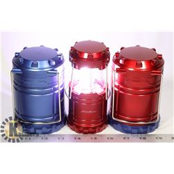 LOT OF 3 EDDIE BAUER 100 LUMEN LANTERNS WORKING