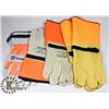 Image 1 : LOT WITH 4 NEW PAIRS OF WORK GLOVES