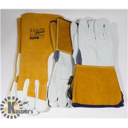 LOT WITH 4 NEW PAIRS OF WORK GLOVES