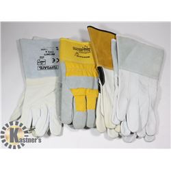 LOT WITH 4 NEW PAIRS OF WORK GLOVES