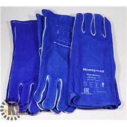 LOT WITH 3 NEW PAIRS OF WELDING GLOVES