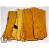 Image 1 : LOT WITH 4 NEW PAIRS OF WELDING GLOVES