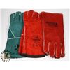 Image 1 : LOT WITH 3 NEW PAIRS OF WELDING GLOVES