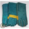 Image 1 : LOT WITH 3 NEW PAIRS OF WELDING GLOVES