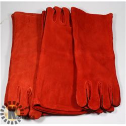 LOT WITH 3 NEW PAIRS OF WELDING GLOVES