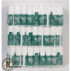 LARGE BUNDLE OF NORTH WOODS TRAVEL SIZE LOTION