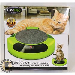 NEW FINE PET FELINE FRENZY WITH SCRATCH PAD