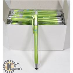 50PCS 2 IN 1 STYLUS AND BULL POINT WRITING PEN FOR