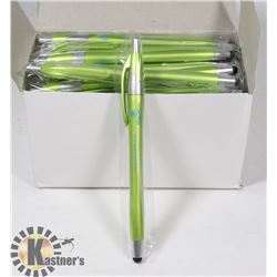 50PCS 2 IN 1 STYLUS AND BULL POINT WRITING PEN FOR