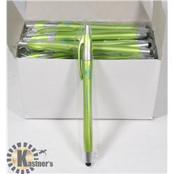 50PCS 2 IN 1 STYLUS AND BULL POINT WRITING PEN FOR