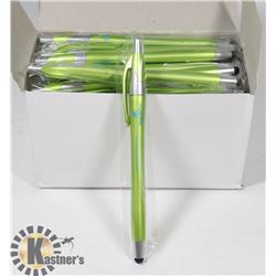 50PCS 2 IN 1 STYLUS AND BULL POINT WRITING PEN FOR