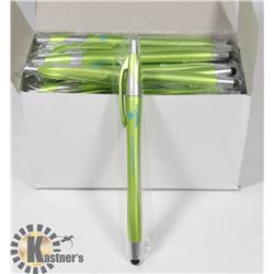 50PCS 2 IN 1 STYLUS AND BULL POINT WRITING PEN FOR