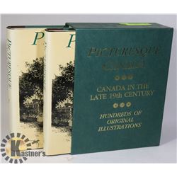 SLIPCASE CONTAINING 2 VOLS OF 'PICTURESQUE CANADA'