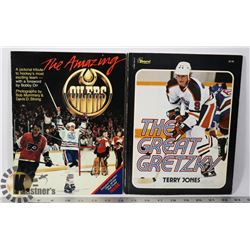 2 SOFTCOVER BOOKS - 'THE GREAT GRETZKY' AND