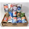 Image 1 : FLAT OF VINTAGE BEER CANS