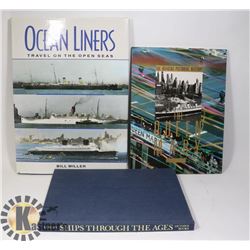 3 BEAUTIFULLY ILLUSTRATED BOOKS ON THE SEA AND