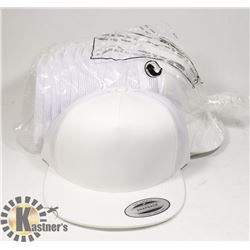 BUNDLE OF 12 WHITE AUTHENTIC SNAPBACK BALLCAPS