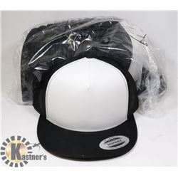 BUNDLE OF 12 BLACK AND WHITE AUTHENTIC SNAPBACK