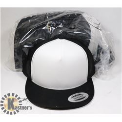 BUNDLE OF 12 BLACK AND WHITE AUTHENTIC SNAPBACK