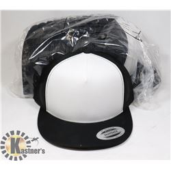 BUNDLE OF 12 BLACK AND WHITE AUTHENTIC SNAPBACK