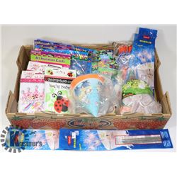 FLAT OF ASSORTED PARTY SUPPLIES