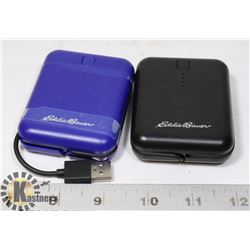 LOT OF 2 EDDIE BAUER IPHONE TRAVEL POWER BANKS