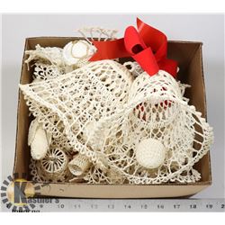 20 HAND MADE CROCHETED ORNAMENTS