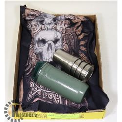 MINI STANLEY THERMOS AND NEW 3D BIKER TUBE MASK