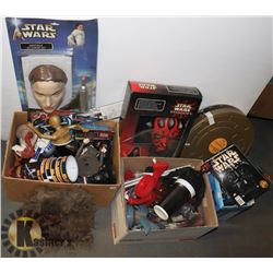 4 BOXES OF STAR WARS COLLECTIBLES