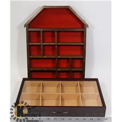 FLAT OF WOOD DISPLAYS