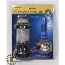 NEW 3PC LED EMERGENCY LIGHT COMBO KIT